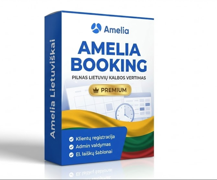 Amelia įskiepio vertimas į lietuvių kalbą – klaidų taisymas ir lokalizacija 2026.