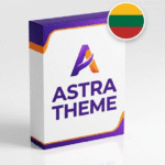 Astra Theme lietuviškas vertimas – Premium 3D pakuotė su Lietuvos vėliava