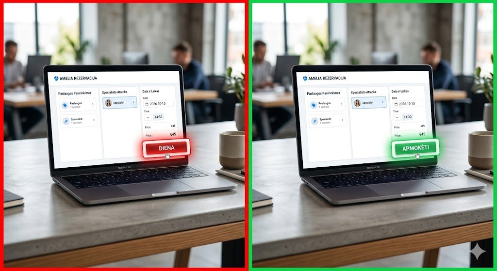 Amelia Booking įskiepio vertimo klaida mygtukas Pay klaidingai išverstas kaip Diena BalticLocalize pataisyta versija  Apmokėti